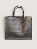 Borsa Dior Book Tote Large in Pelle Oblique Nera