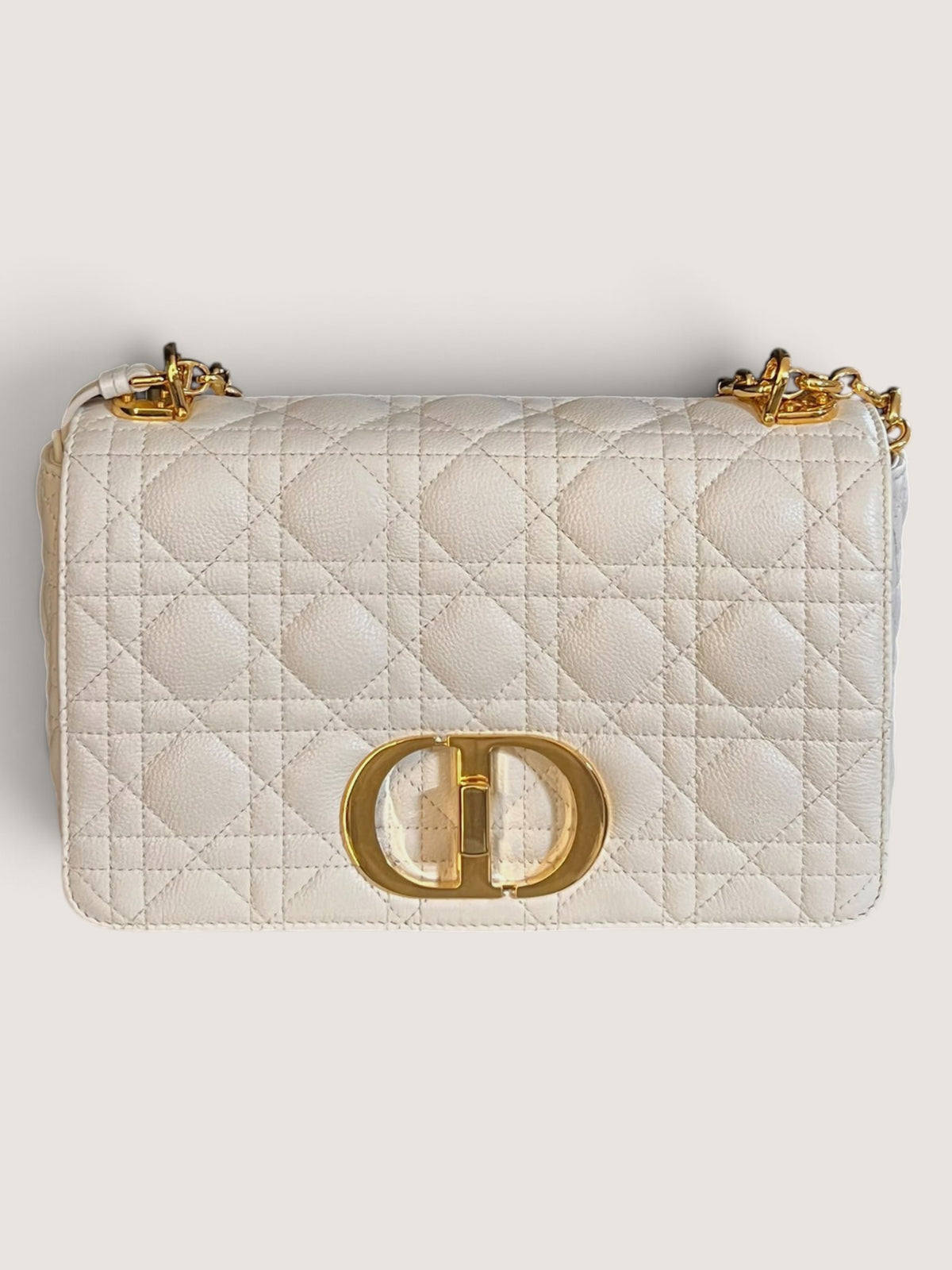 Borsa Dior Caro Medium Avorio