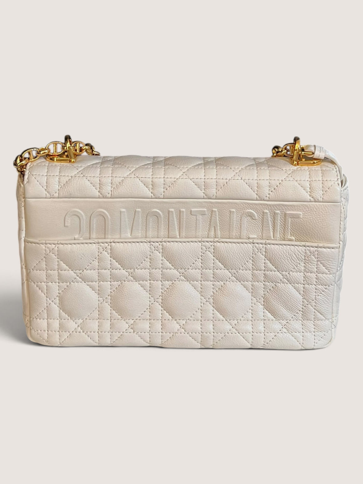 Borsa Dior Caro Medium Avorio