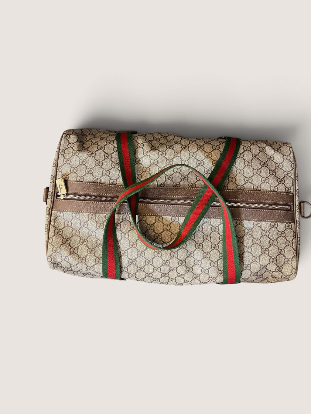 Borsone con dettaglio Web Gucci