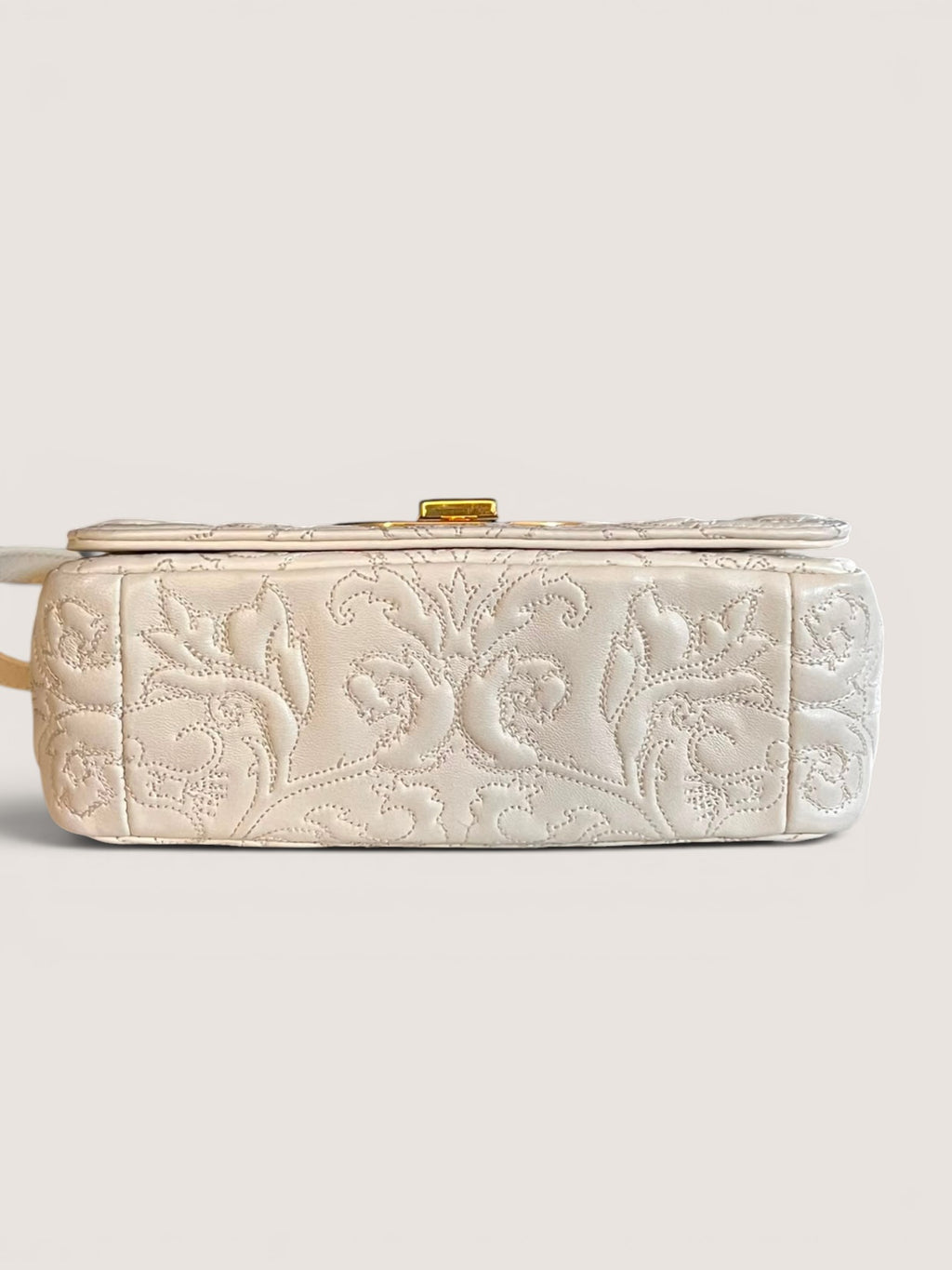 Borsa Dior Caro Small - Edizione Ricamata Bianca