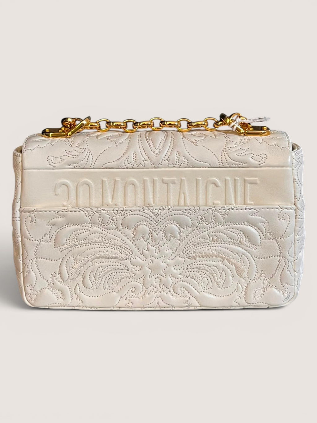 Borsa Dior Caro Small - Edizione Ricamata Bianca