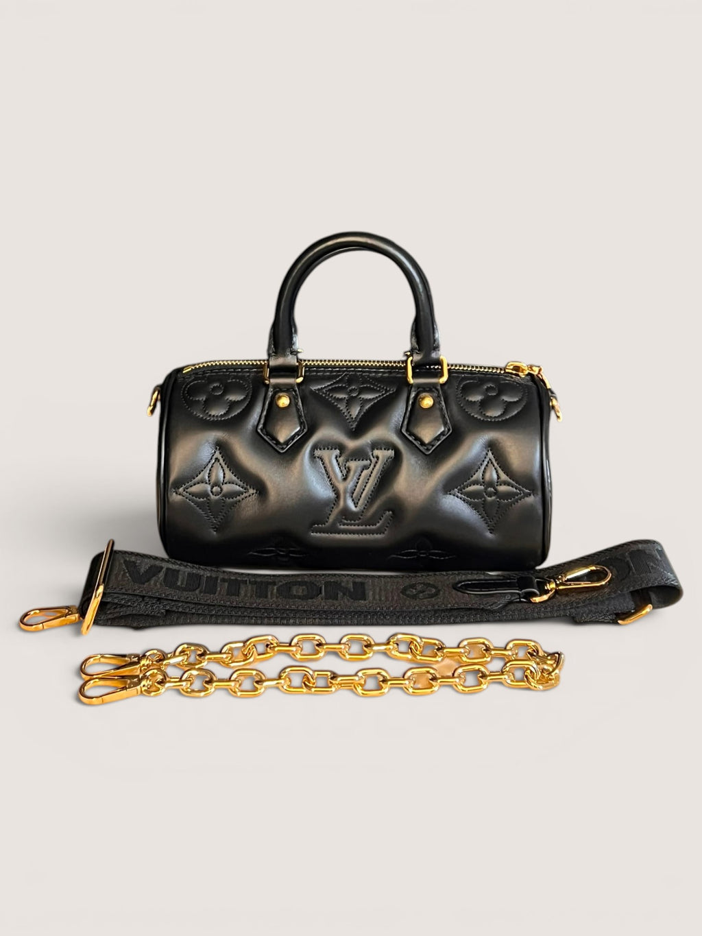 Louis Vuitton Papillon BB in pelle nera
