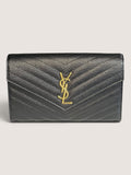 Saint Laurent Portafogli con catena Envelope CASSANDRE MATELASSÉ