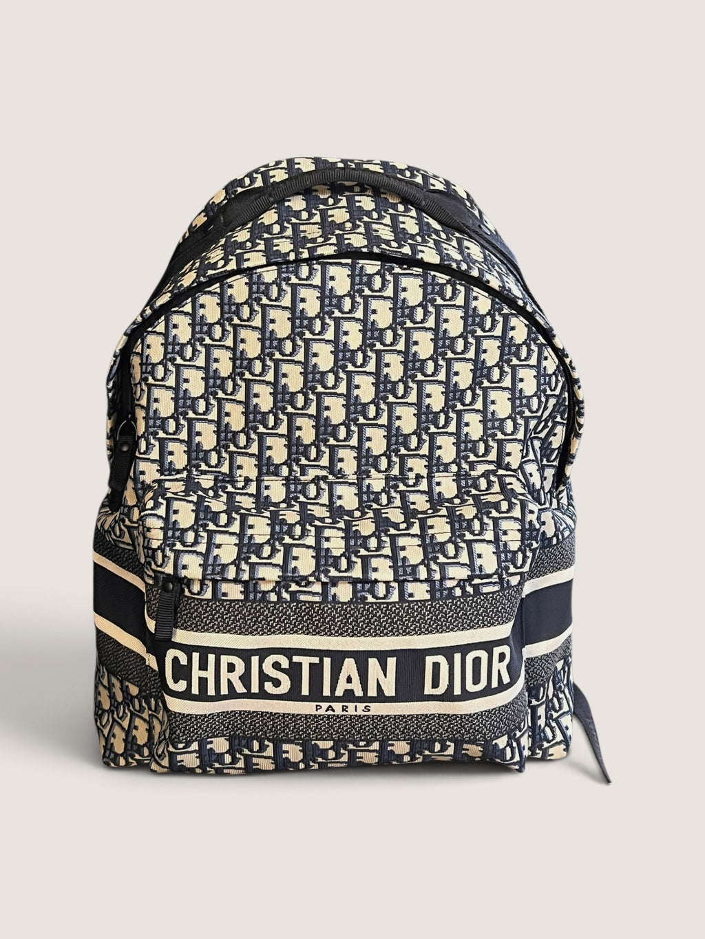 Zaino DiorTravel Jacquard Dior Oblique Blu