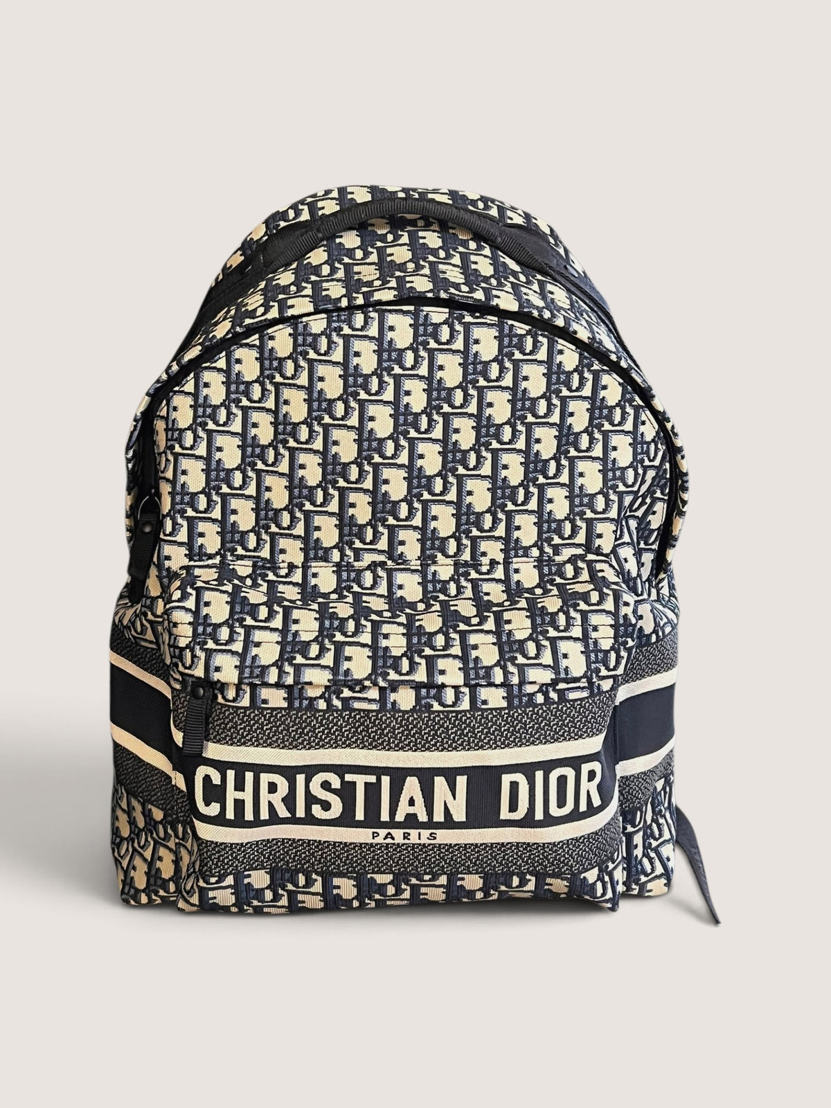 Zaino DiorTravel Jacquard Dior Oblique Blu