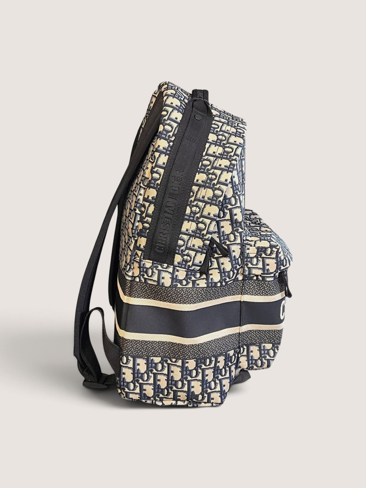 Zaino DiorTravel Jacquard Dior Oblique Blu